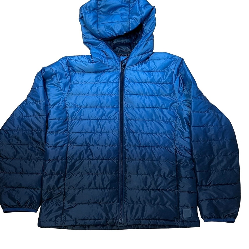 Gap Kids LIghtweight Puffer Water Resistant Primaloft Ombre / Gradient Blue XXL